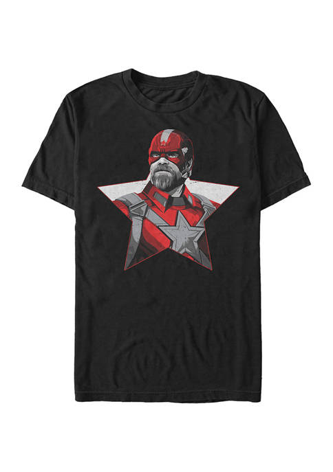 Red Guardian Star Graphic Short Sleeve T-Shirt
