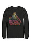 Black Widow Graphic Long Sleeve T-Shirt