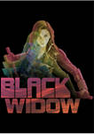 Black Widow Graphic Crew Fleece Sweatshirt