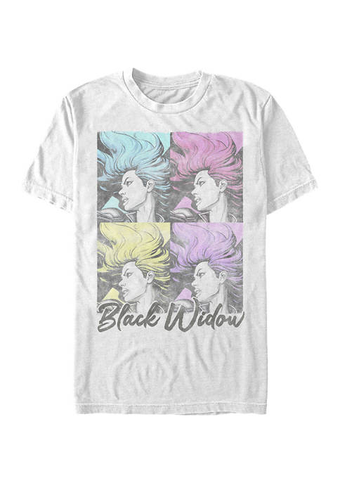 Black Widow Pop Graphic Short Sleeve T-Shirt