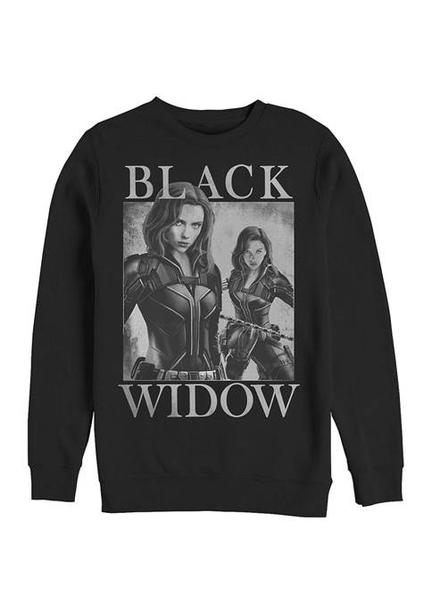 Two Widows Mirror Graphic Crew Fleece Sweatshirt
