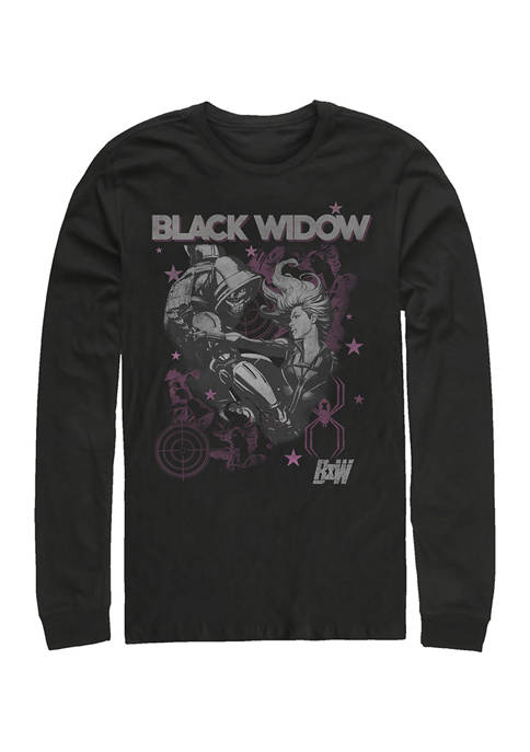 BW Poster Graphic Long Sleeve T-Shirt