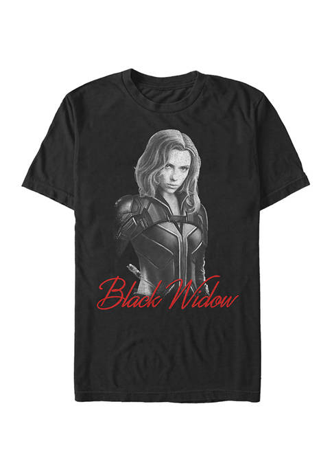 Black Widow Mono Graphic Short Sleeve T-Shirt