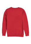 Red Guardian Costume Graphic Crew Fleece Sweatshirt