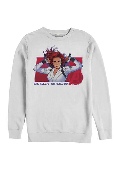 Marvel™ Ready Widow Graphic Crew Fleece Sweatshirt