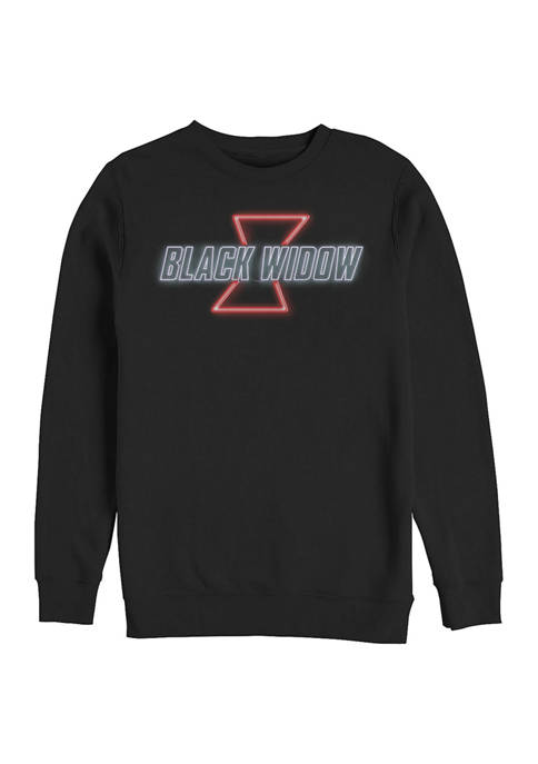 Black Widow Neon V2 Graphic Crew Fleece Sweatshirt