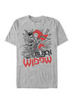 Black Widow Tone Graphic Short Sleeve T-Shirt