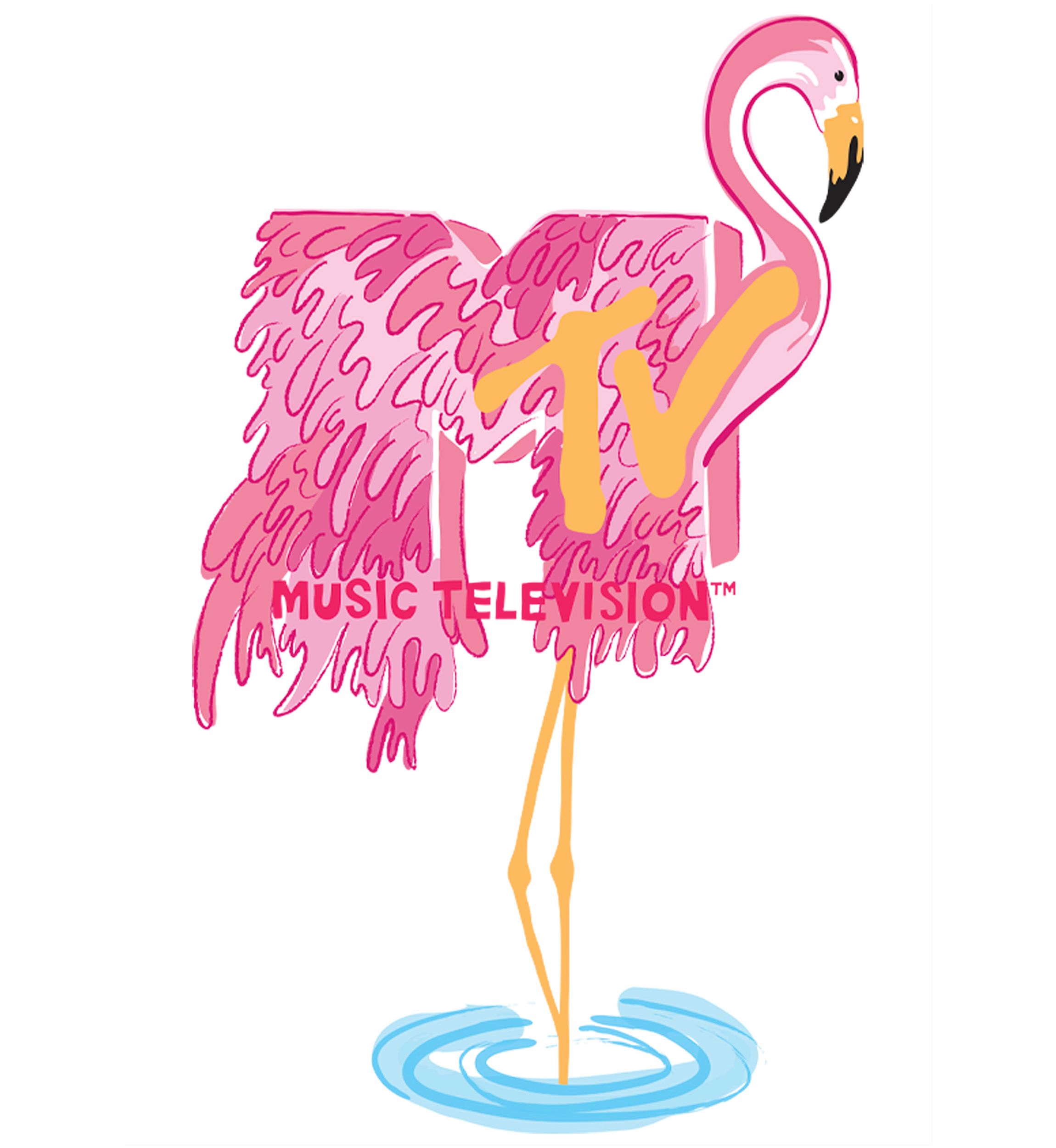 Fresh Flamingo Graphic Short Sleeve T-Shirt