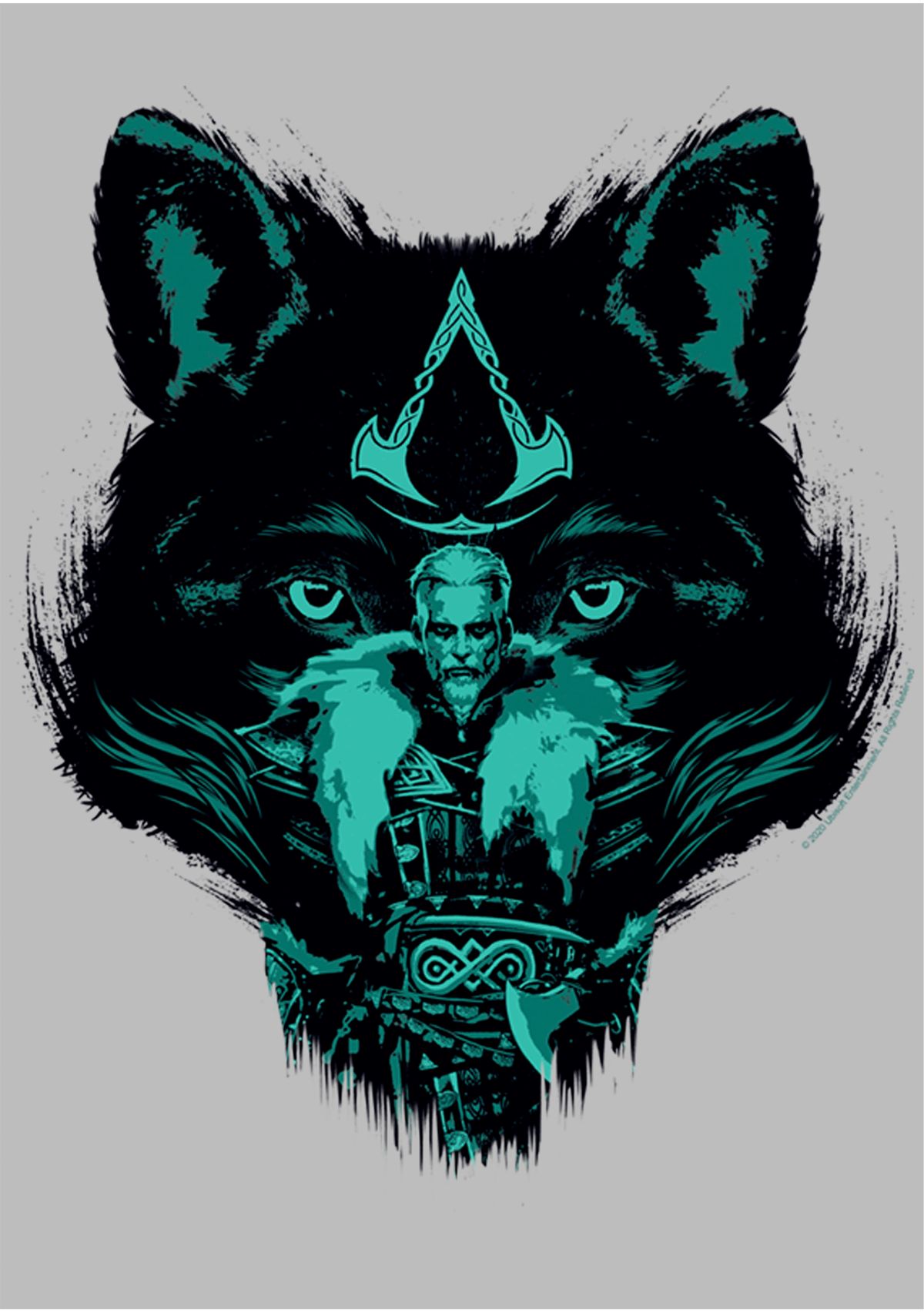 Wolf Hero Comp Graphic Short Sleeve T-Shirt