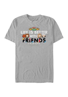 Friends Men's Life Is Better Graphic Short Sleeve T-Shirt