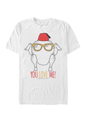 Friends Men's Turkey Love Graphic Short Sleeve T-Shirt
