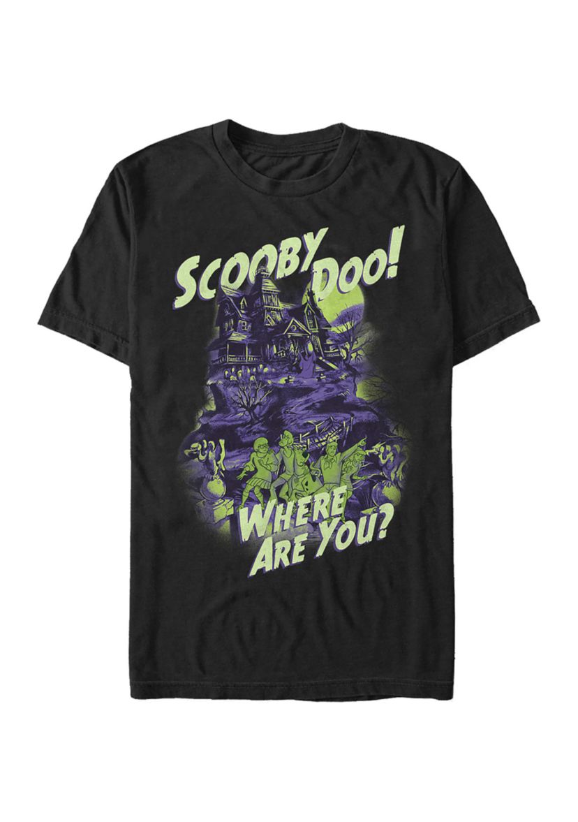 Spooky House Graphic Short Sleeve T-Shirt