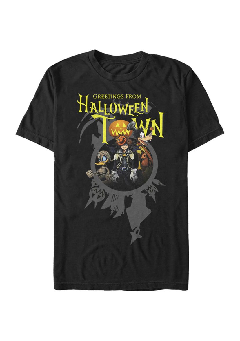 Greetings Halloween Town Short Sleeve Graphic T-Shirt