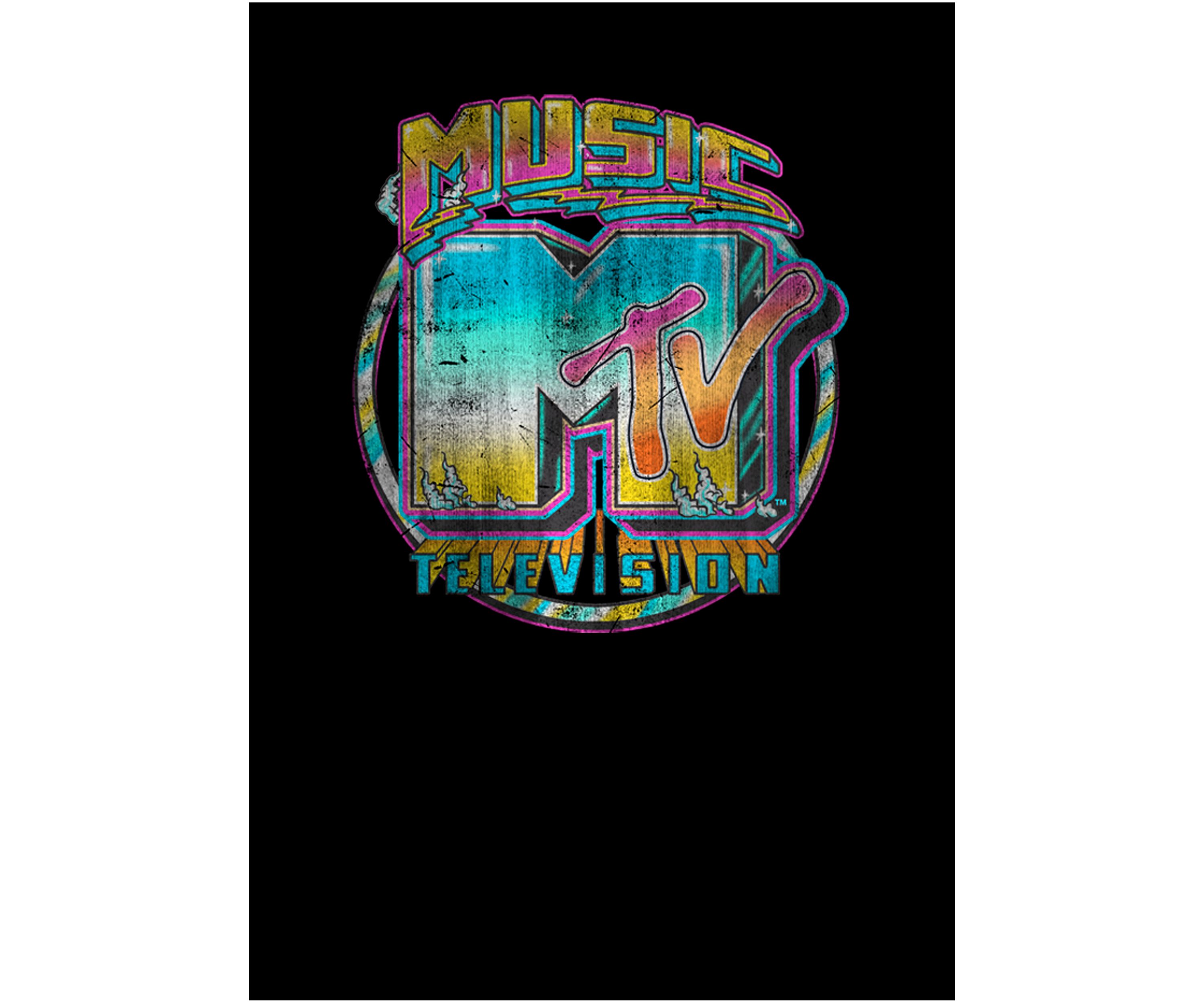 Brushed Music Graphic Short Sleeve T-Shirt