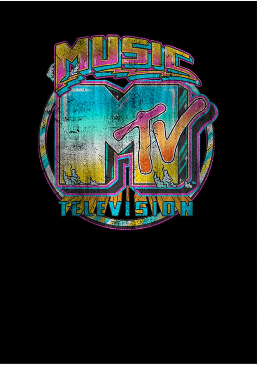 Brushed Music Graphic Short Sleeve T-Shirt