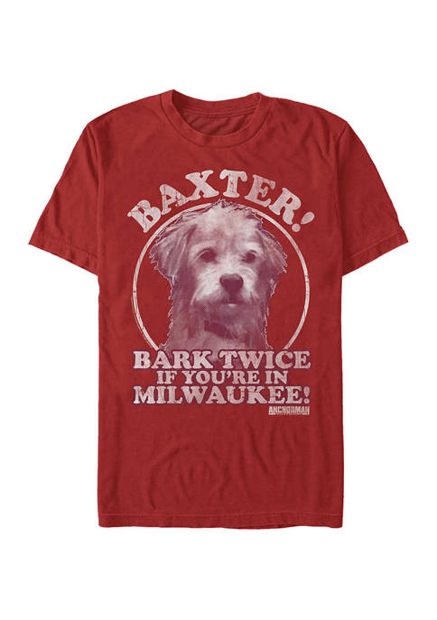 Anchorman Baxter Bark Graphic Short Sleeve T-Shirt