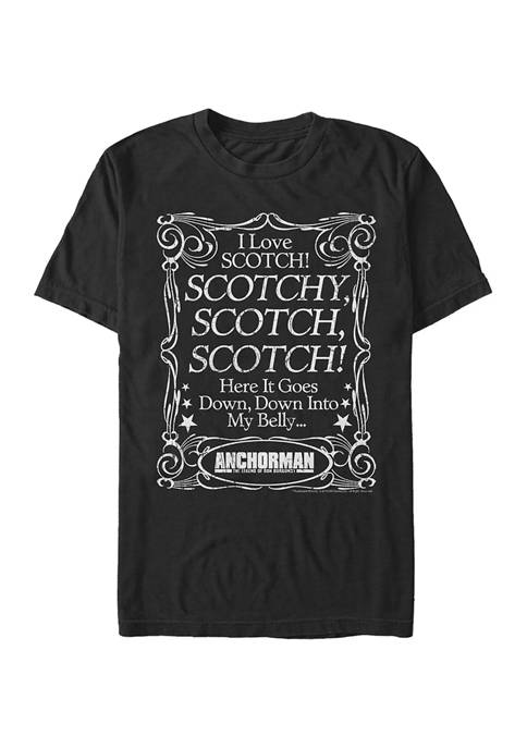 Anchorman Scotchy Belly Graphic Short Sleeve T-Shirt