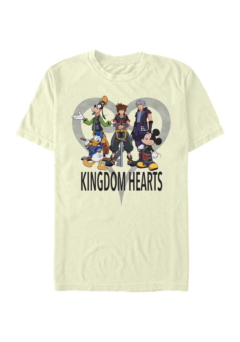 Heart Background Short Sleeve Graphic T-Shirt