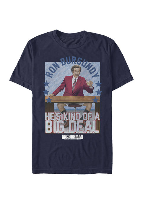 Anchorman Burgundy Knows Graphic Short Sleeve T-Shirt