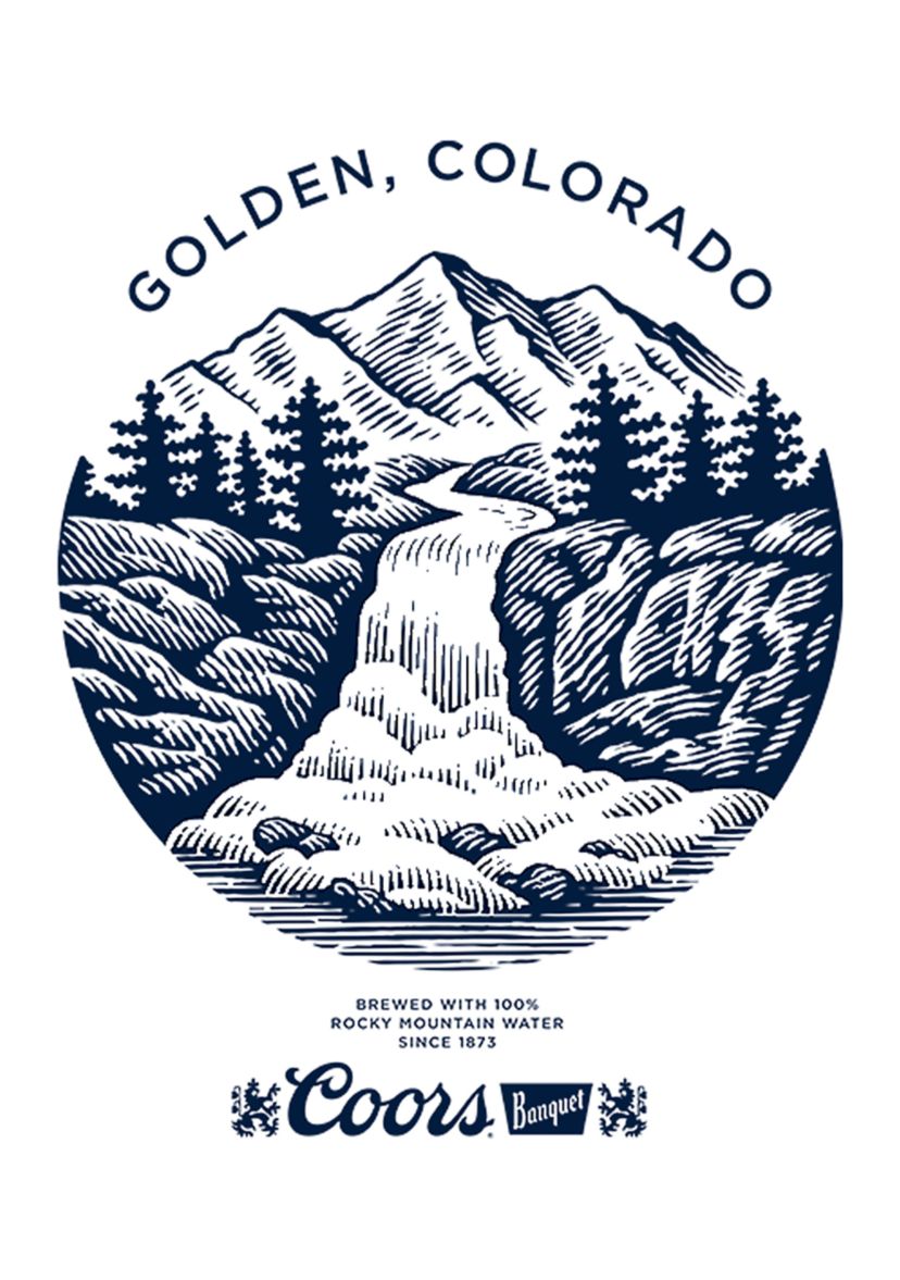 Golden Rocky Brew Graphic T-Shirt