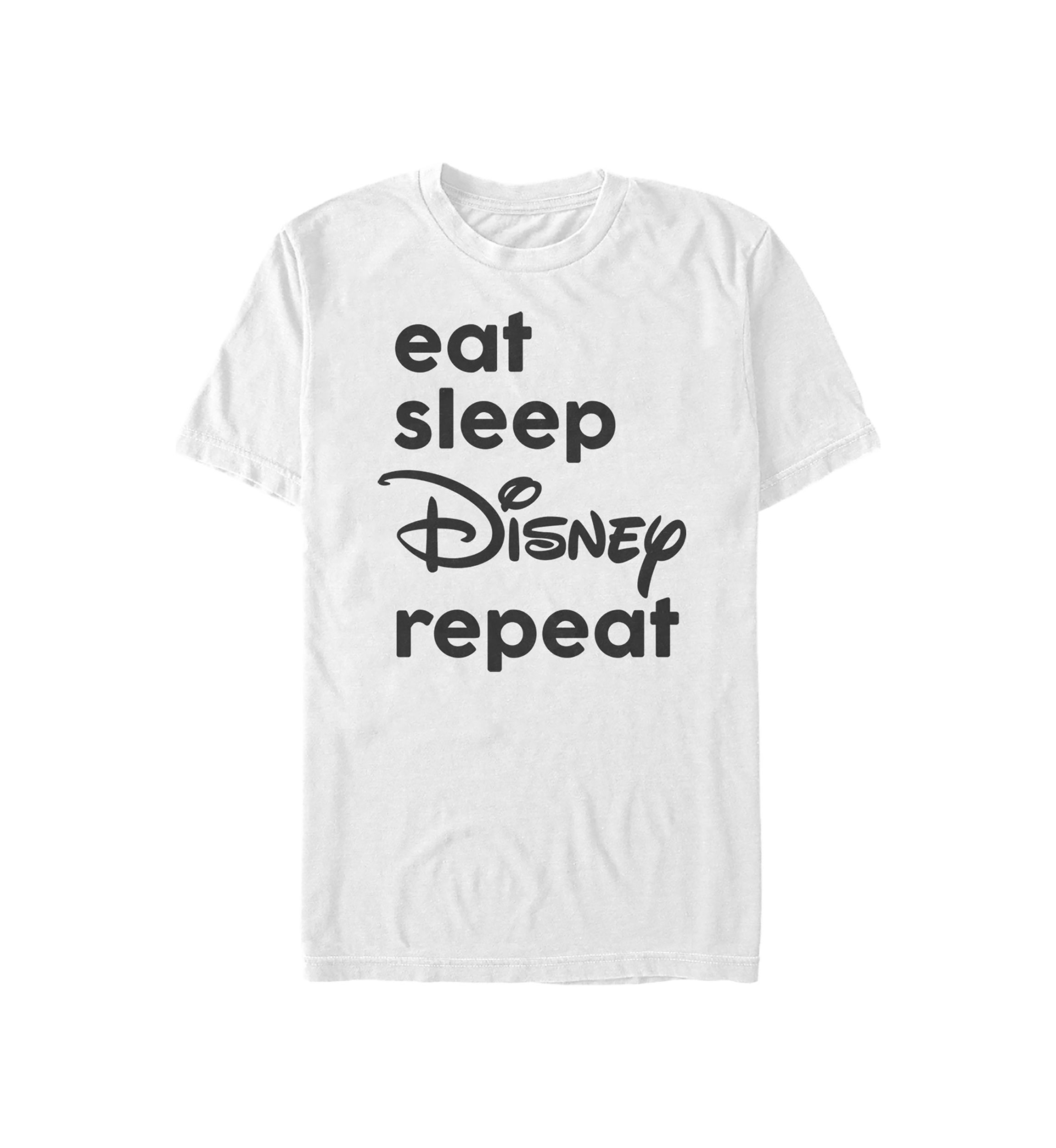 Disney Logo Eat Sleep Disney Short Sleeve Graphic T-Shirt