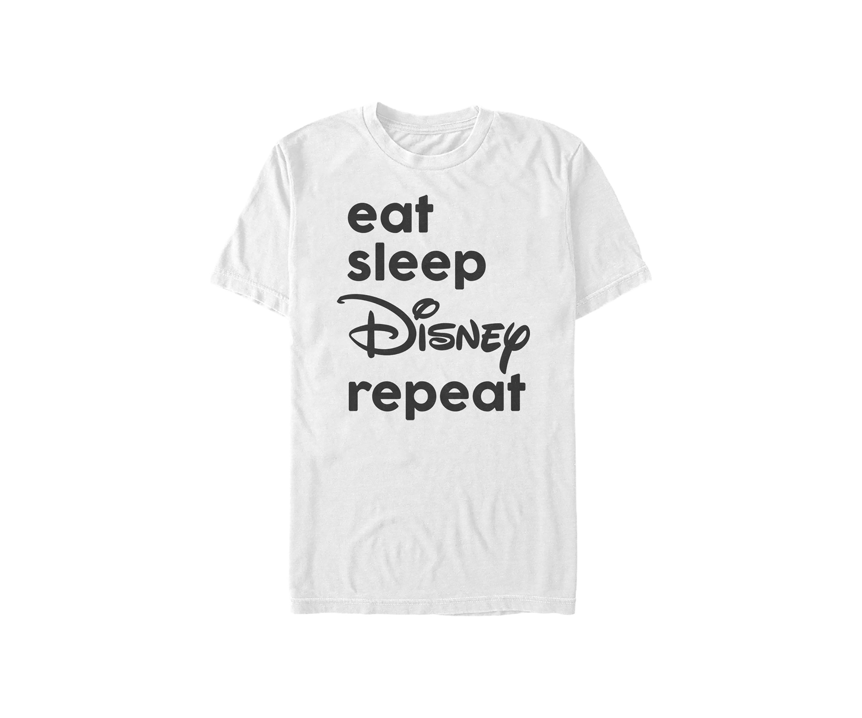 Disney Logo Eat Sleep Disney Short Sleeve Graphic T-Shirt
