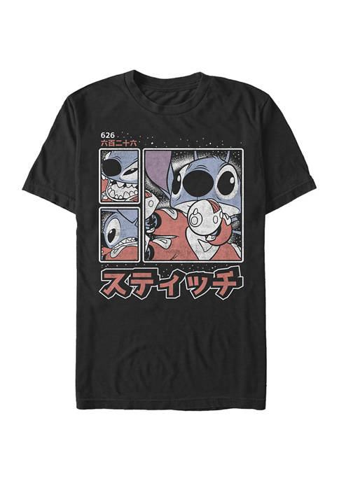 Disney® Stitch Kanji Short Sleeve Graphic T-Shirt
