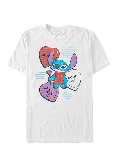 Disney® Heart Pizza Short Sleeve Graphic T-Shirt
