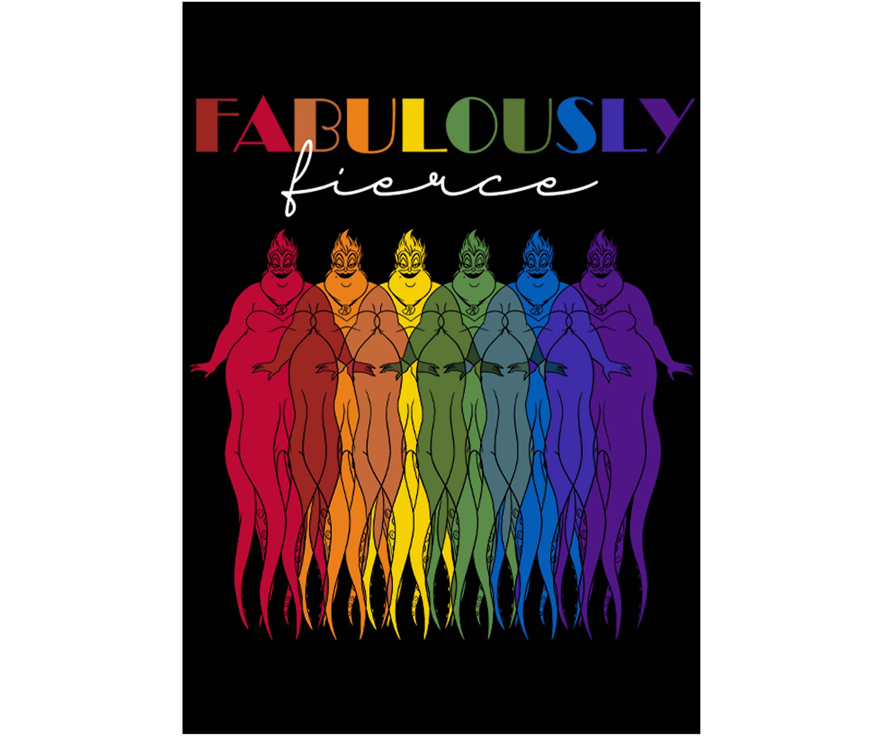 Rainbow Ursula Graphic T-Shirt