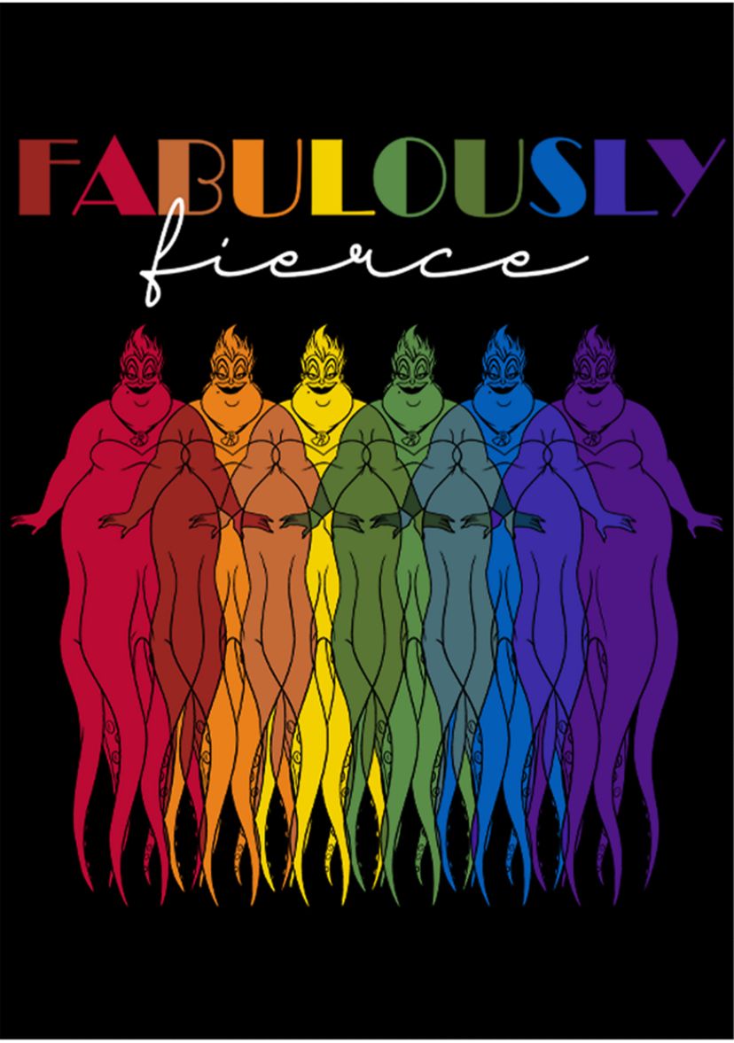 Rainbow Ursula Graphic T-Shirt