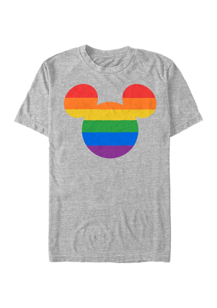 Rainbow Ears Short Sleeve Graphic T-Shirt