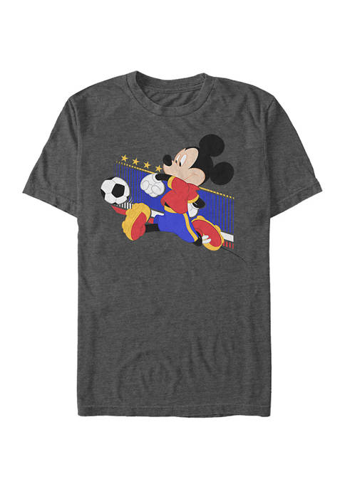 Mickey Classic Spain Kick Short Sleeve Graphic T-Shirt