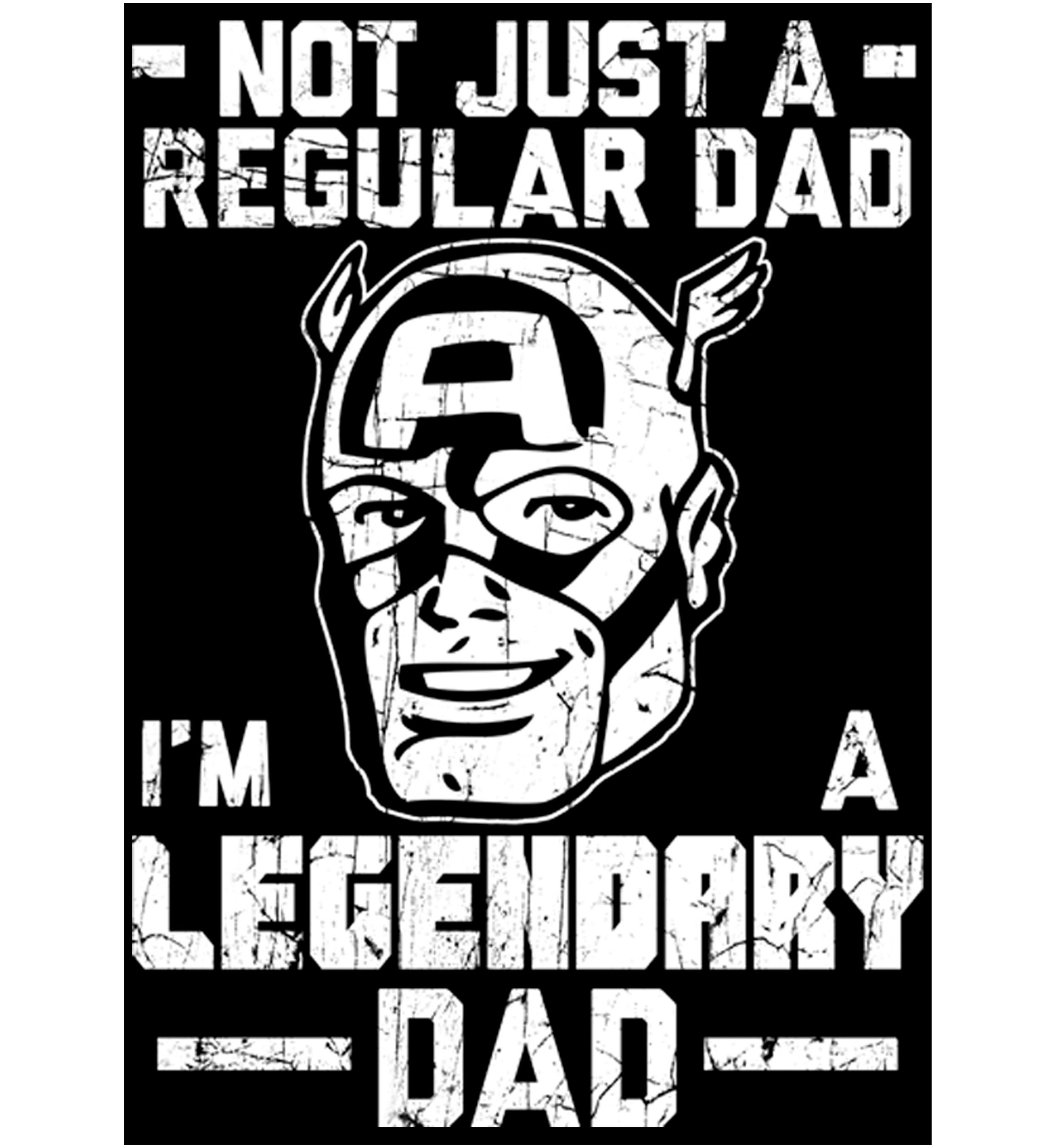 Legendary Dad Man Graphic T-Shirt