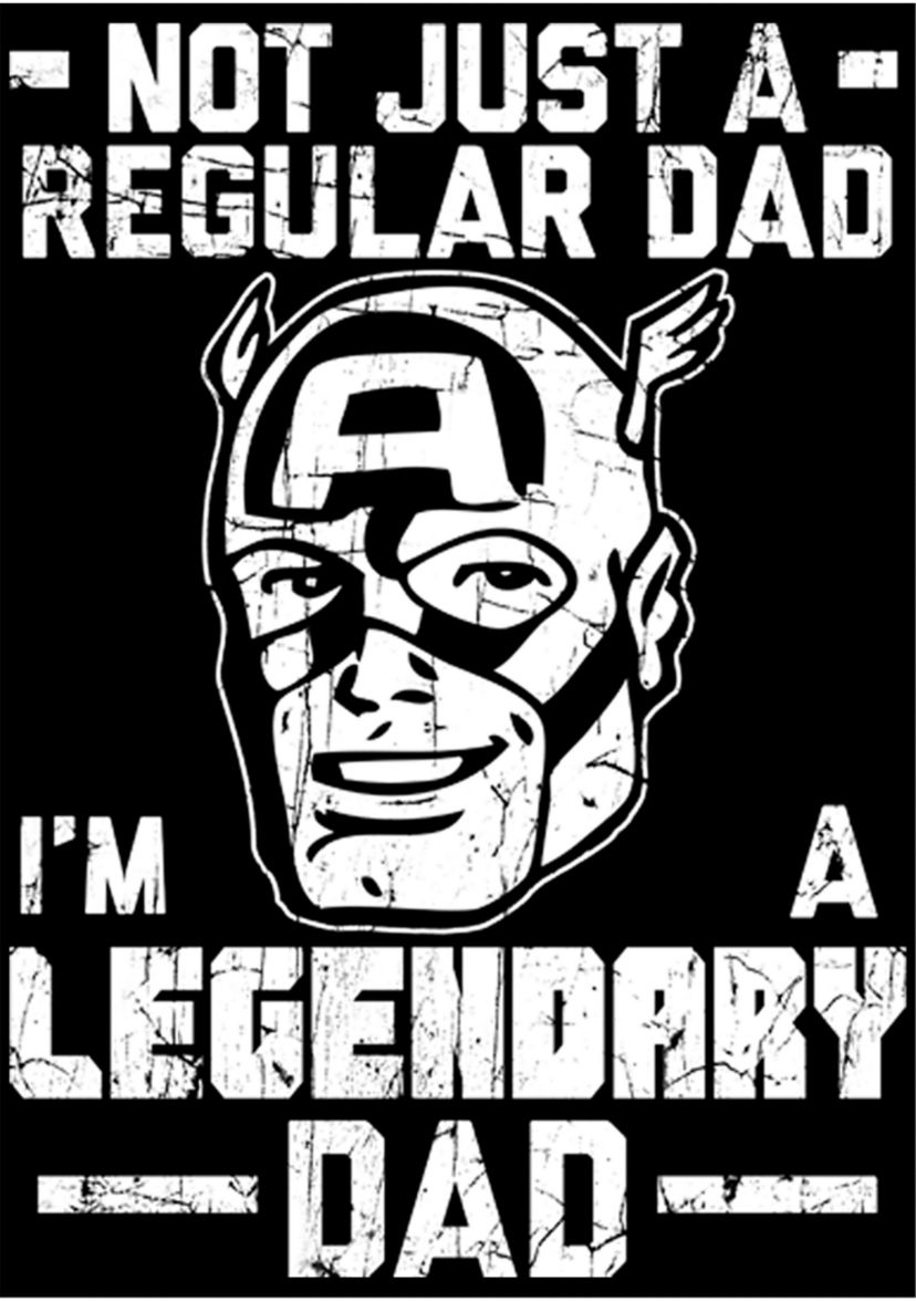 Legendary Dad Man Graphic T-Shirt
