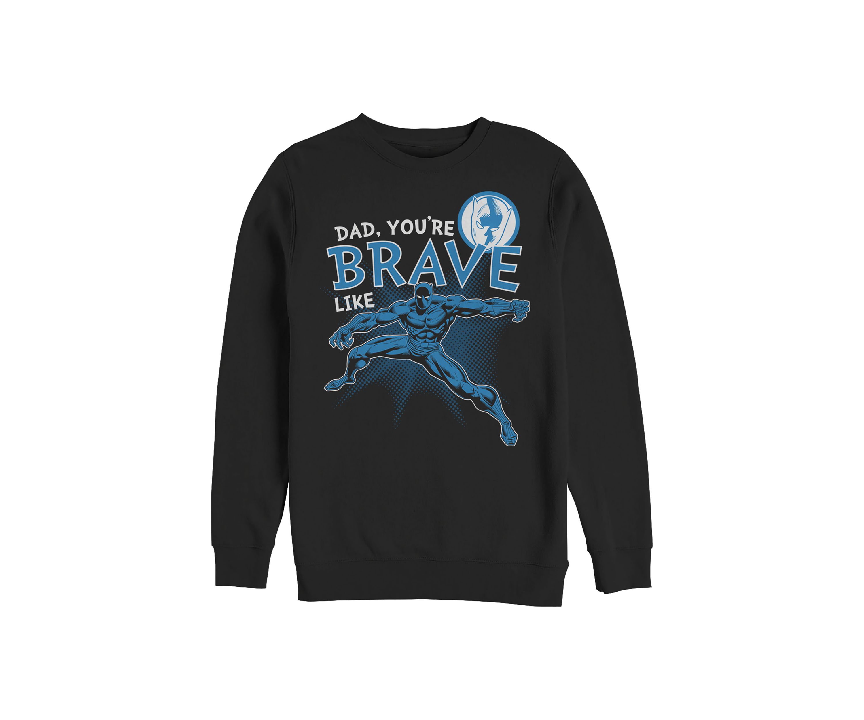 Brave Like Dad Crew Fleece Graphic Sweatshirt