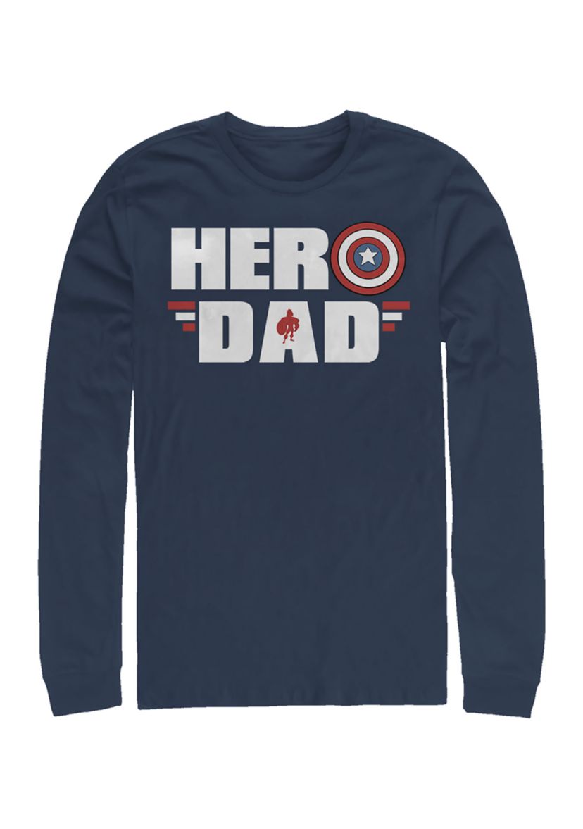 HERO DAD Long Sleeve Graphic T-Shirt