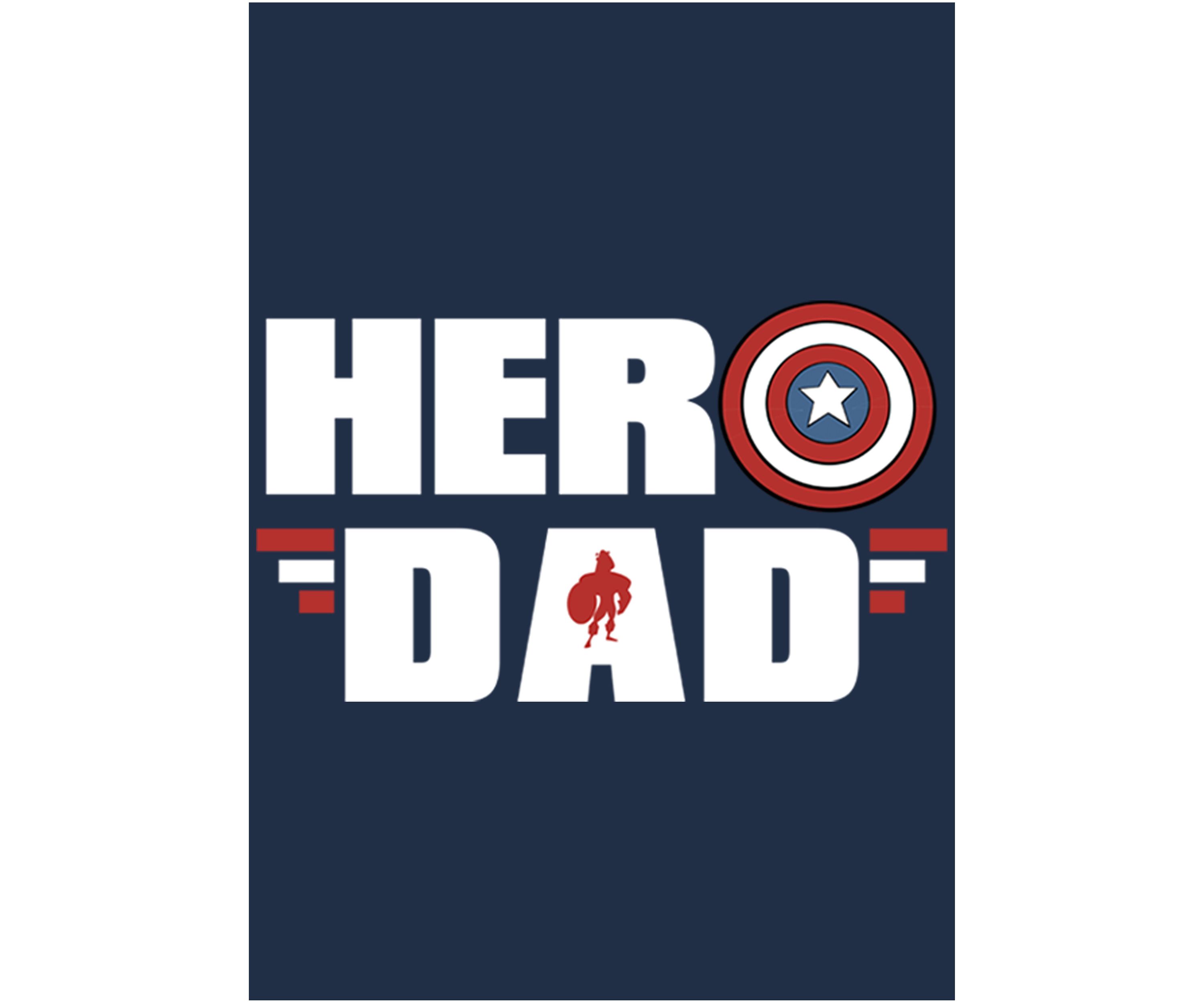 HERO DAD Long Sleeve Graphic T-Shirt