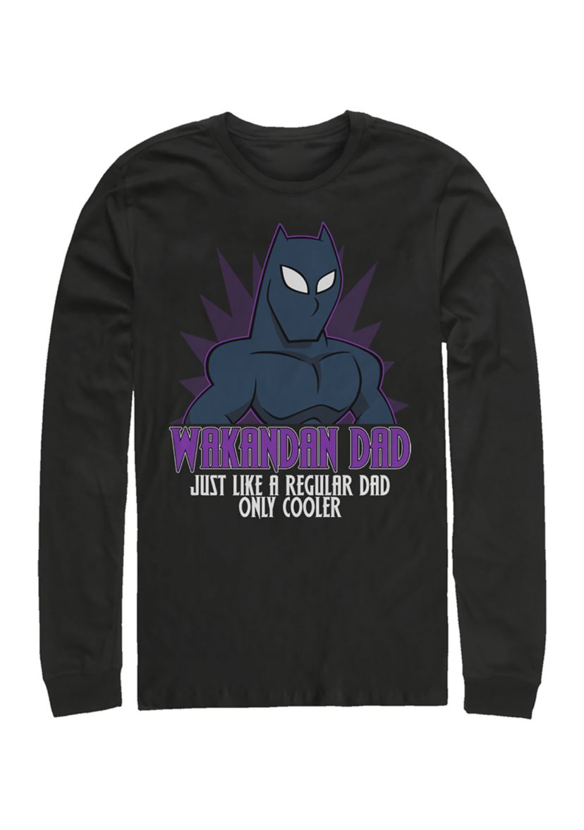 WAKANDAN DAD Long Sleeve Graphic T-Shirt