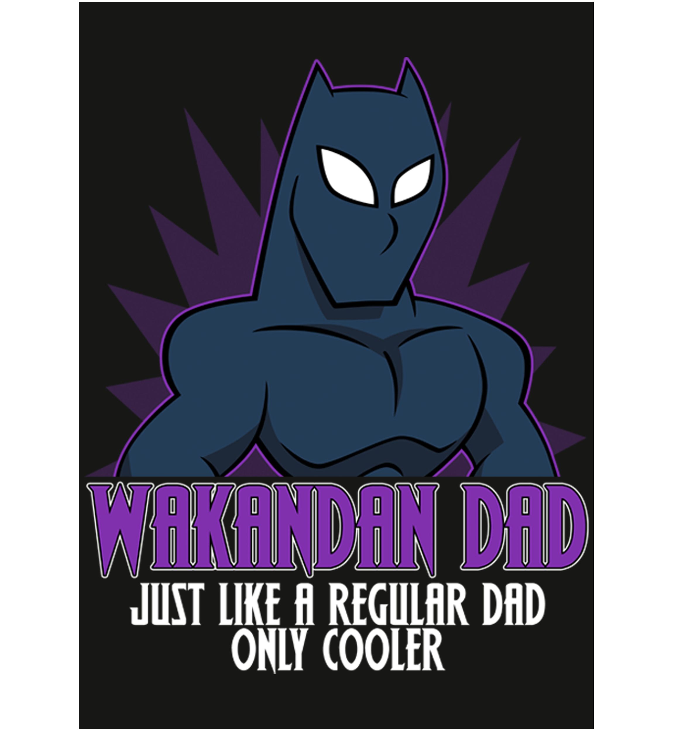 WAKANDAN DAD Long Sleeve Graphic T-Shirt