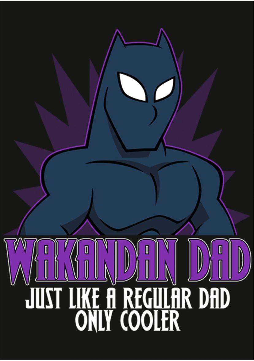 WAKANDAN DAD Long Sleeve Graphic T-Shirt