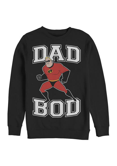 Fifth Sun Dad Bod Crew Fleece Graphic Sweatshirt