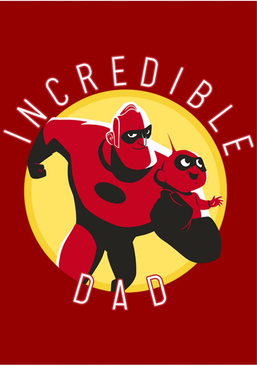 Incredible Dad Circle Graphic T-Shirt