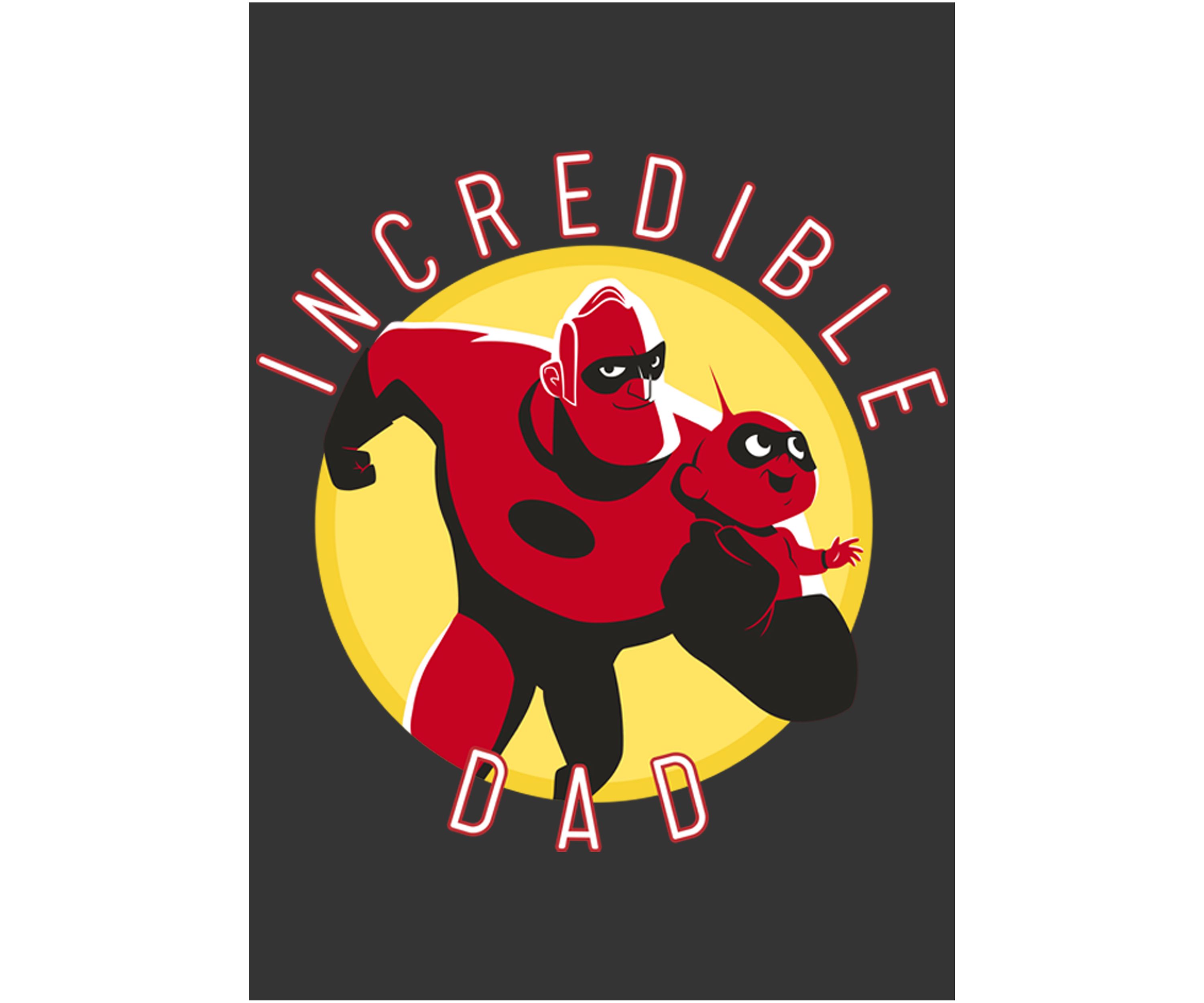Incredible Dad Circle Graphic T-Shirt