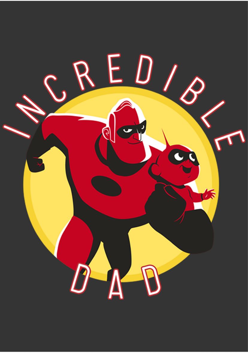 Incredible Dad Circle Graphic T-Shirt