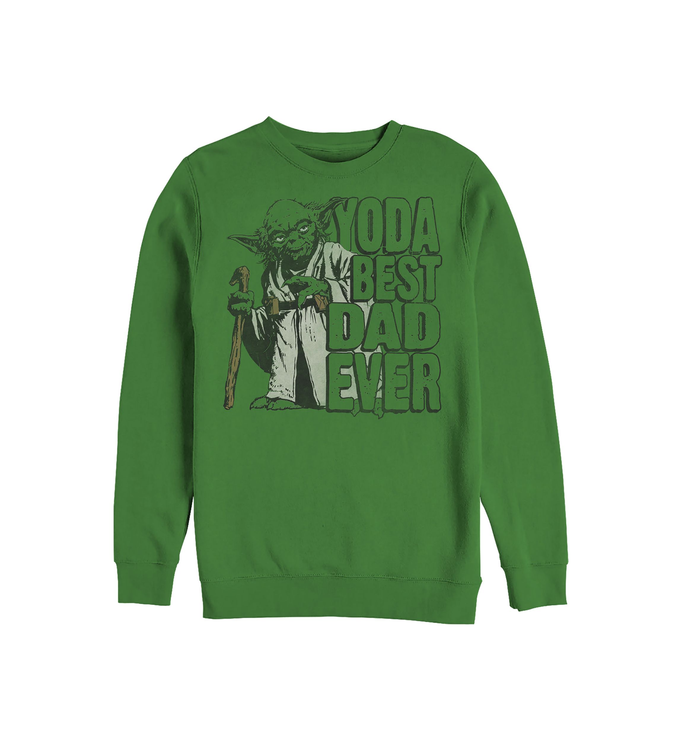 Yoda Best Crew Fleece Graphic Sweatshirt