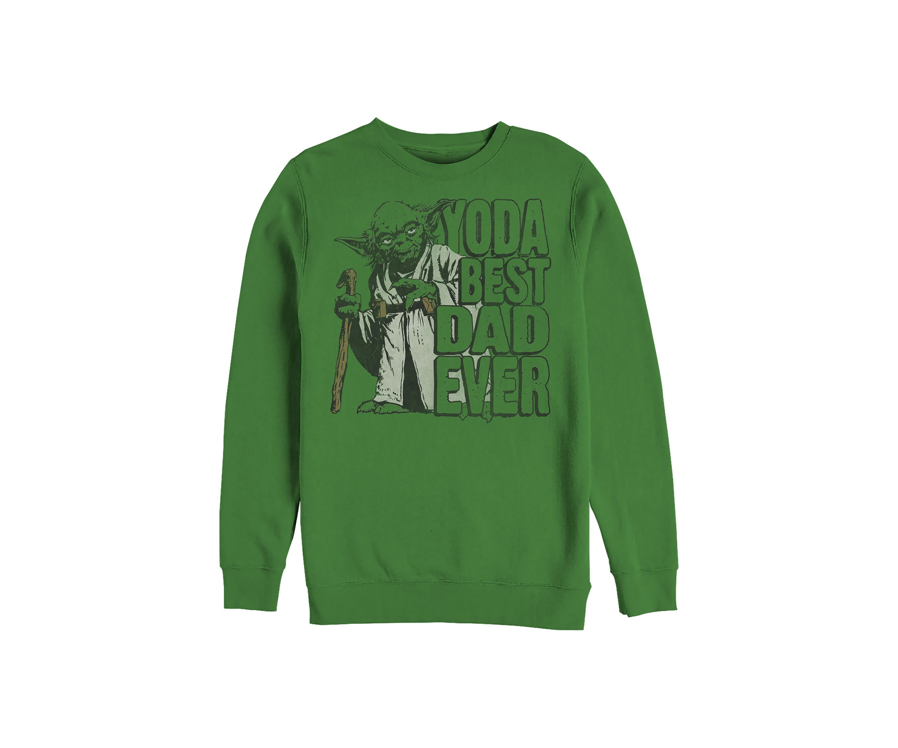 Yoda Best Crew Fleece Graphic Sweatshirt