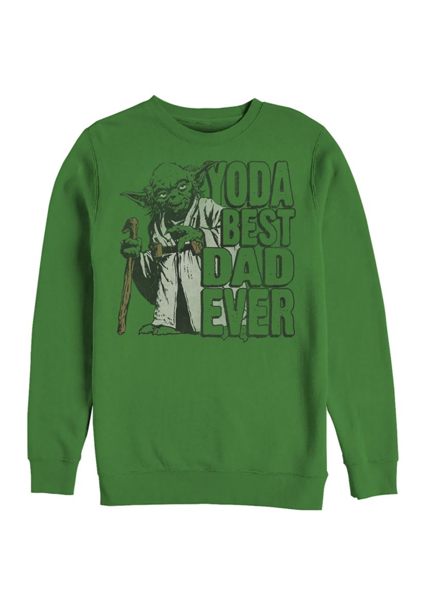 Yoda Best Crew Fleece Graphic Sweatshirt