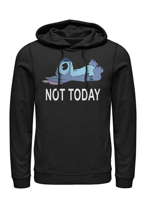 Lilo and Stitch Not Today Graphic Fleece Hoodie