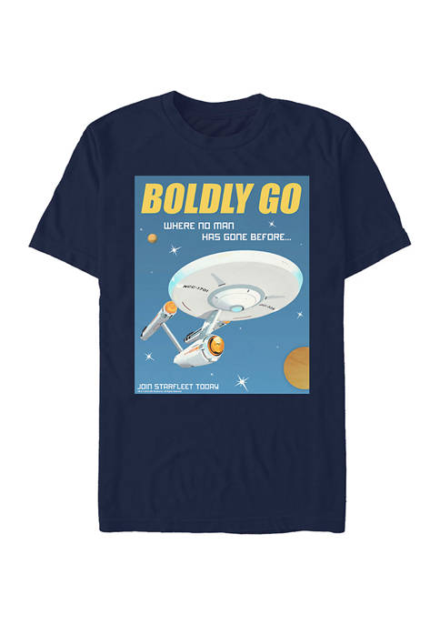 Boldly Go Vintage Graphic T-Shirt