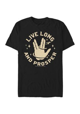 Star Trek Men's Live Long And Prosper Enterprise Graphic T-Shirt